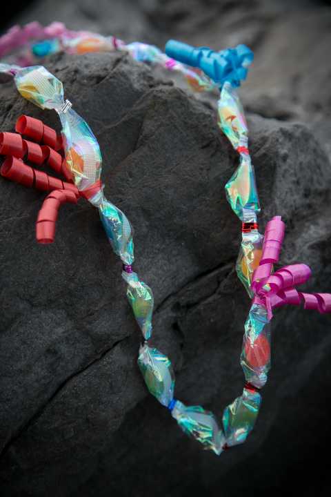 Candy Lei - fun alternative to flowers (type of candy varies in each lei) - the kids will love it