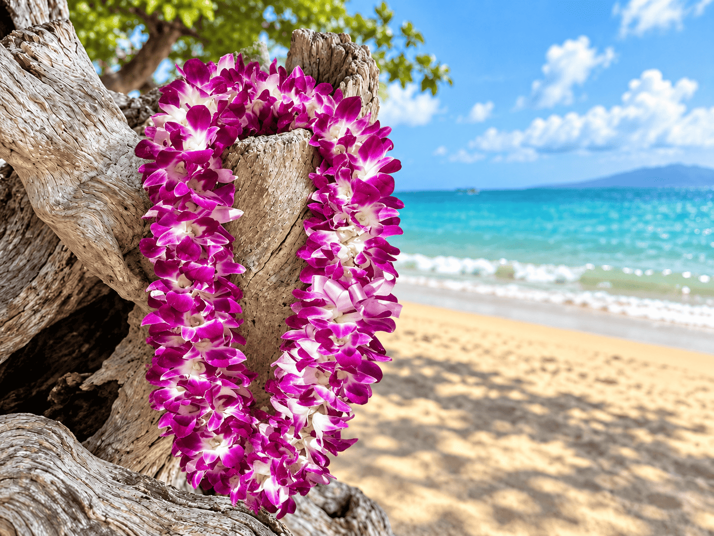 Deluxe Orchid Lei